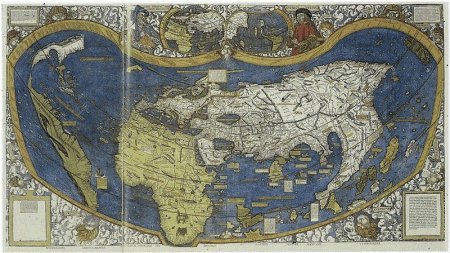 Weltkarte von Martin Waldseemüller 
