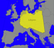 Grössenvergleich Libyen und Europa